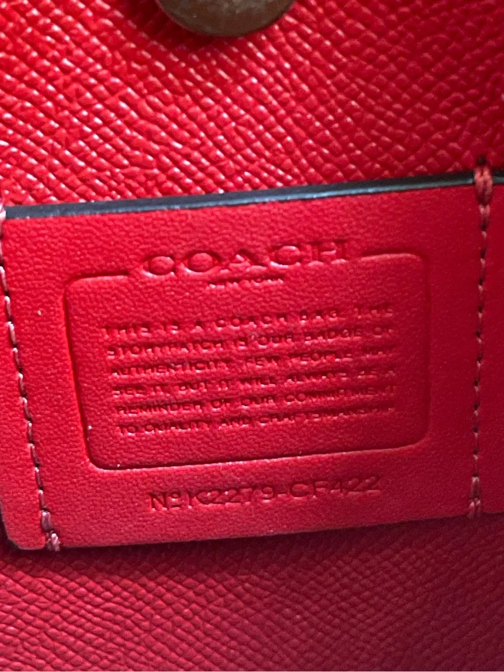 Coach Mollie Bucket Bag 22 in cherry print